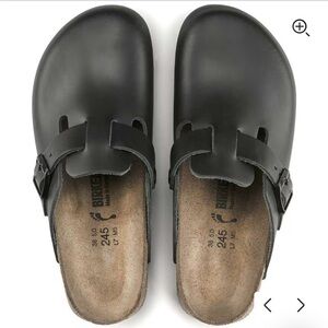Birkenstock Matte Black Boston Supergrip